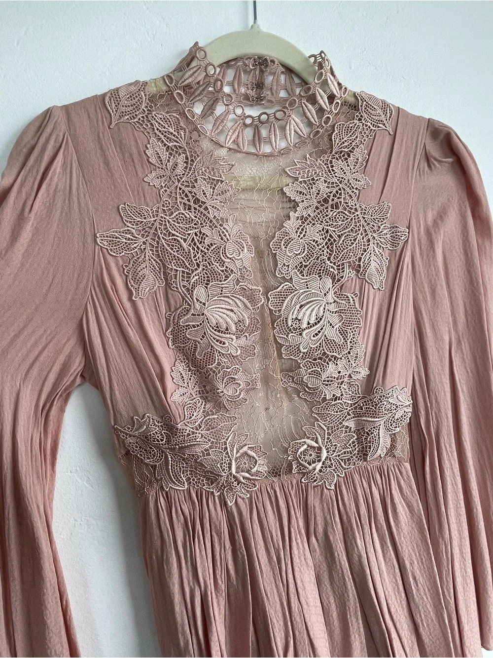 Free People Blush Rose Nude Dress - Picture 4 of 12